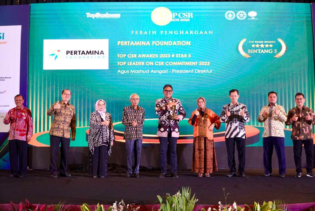 Program Ikonik Pertamina Foundation Raih Ekselen Top CSR Awards 2023